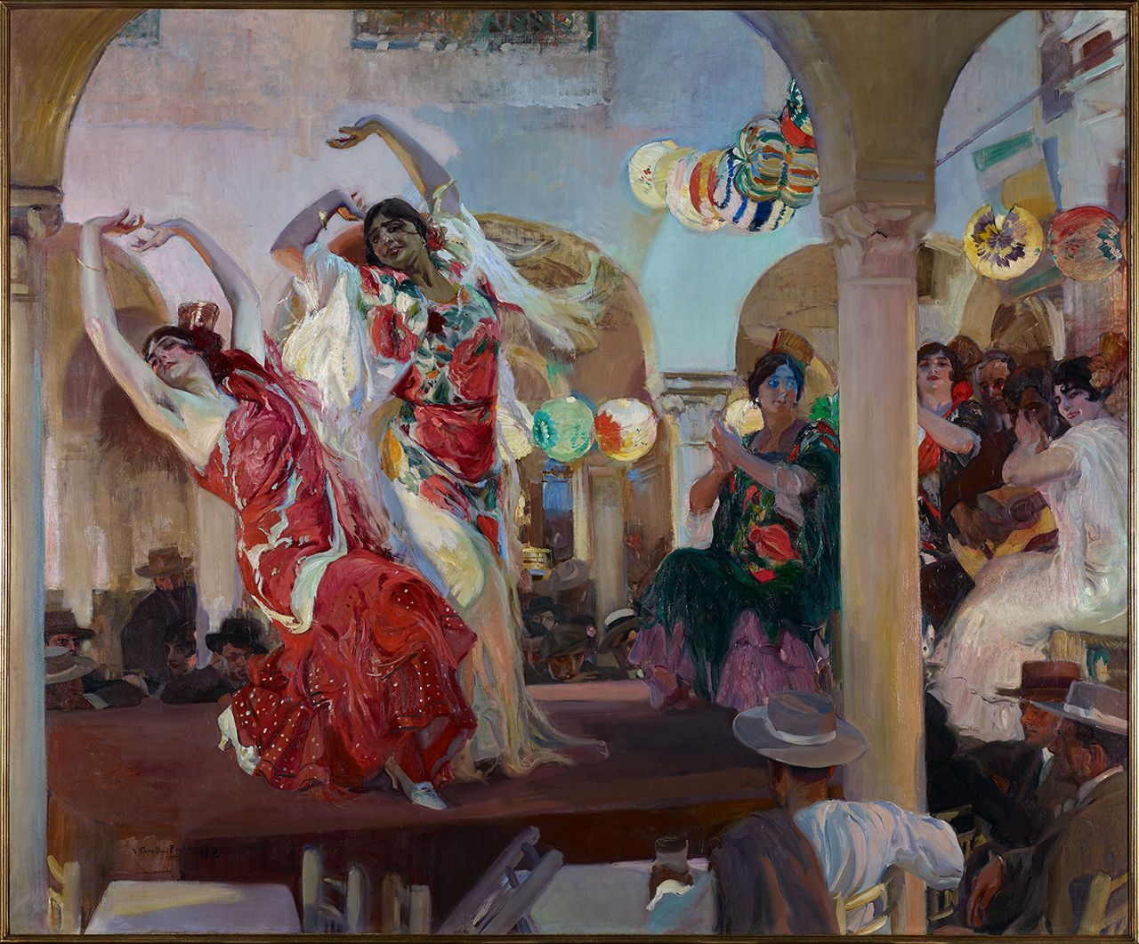 Joaquín Sorolla, Ball en el cafè Novetats de Sevilla, 1914 - Col·lecció Banc Santander