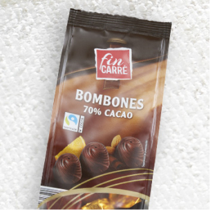 Surtido de bombones 70% cacao Fin Carré