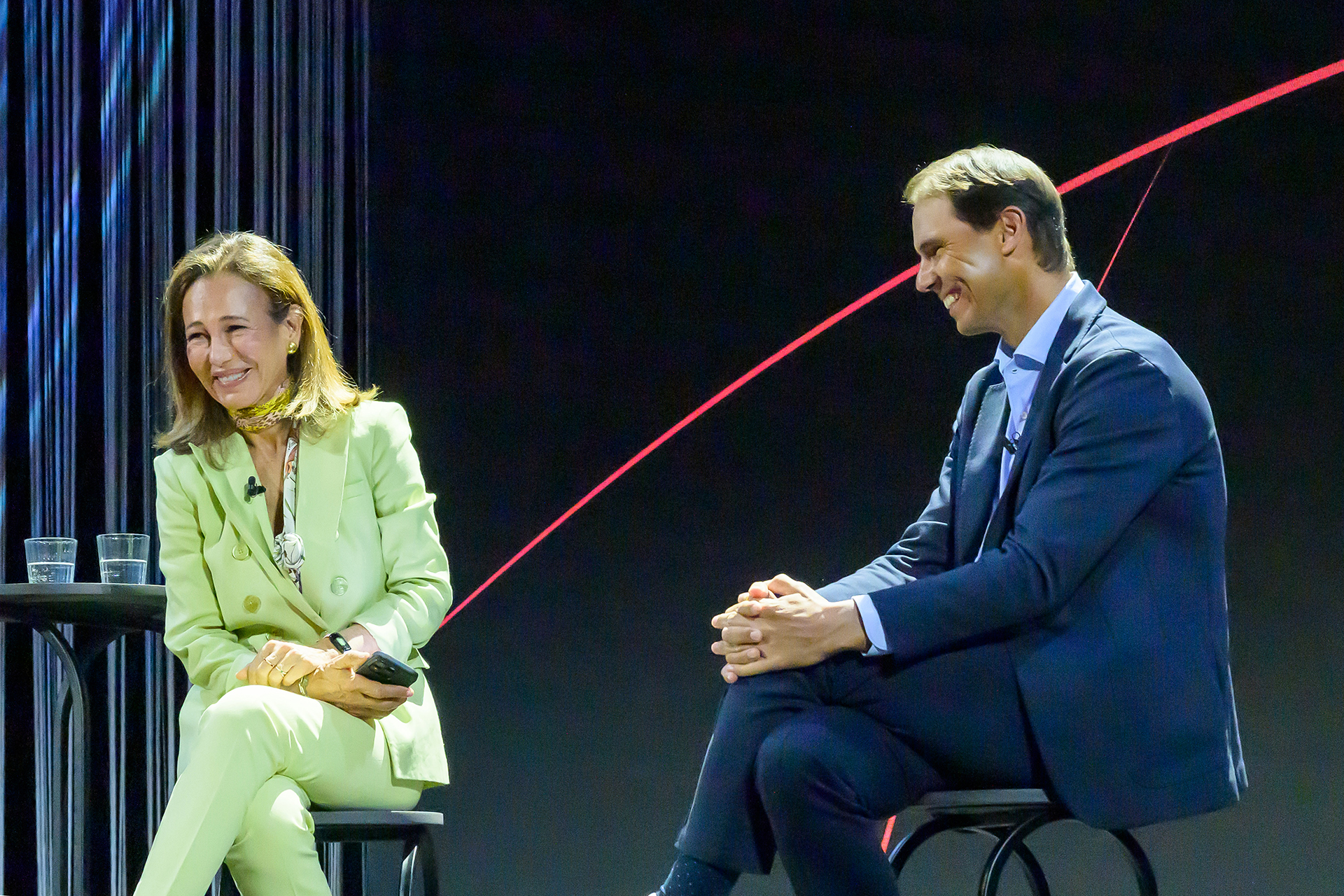 Ana Botín i Rafa Nadal en la Convocatòria Euros de la teva Nòmina.